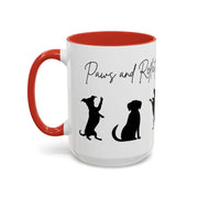 'Paws and Reflect' Dogs Accent Coffee Mug