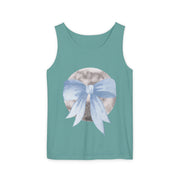 Moon Wrapped In Bow Unisex Tank Top