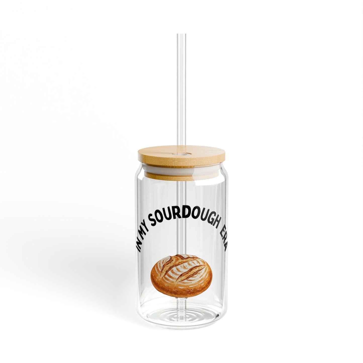 Sourdough Illustration Sipper Glass | 16oz