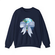 Earth Wrapped In A Bow Unisex Crewneck Sweatshirt