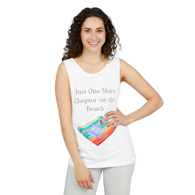 'Just One More Chapter (on the Beach)' Unisex Tank Top