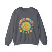 Good Vibes Crewneck Sweatshirt, Cozy Unisex Sweatshirt, Happy Apparel Gift, Positive Energy Fashion, Comfortable Casual Wear, Trendy [...]
