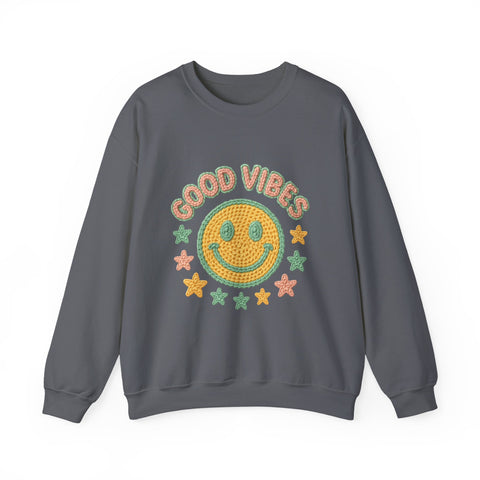 Good Vibes Crewneck Sweatshirt, Cozy Unisex Sweatshirt, Happy Apparel Gift, Positive Energy Fashion, Comfortable Casual Wear, Trendy [...]