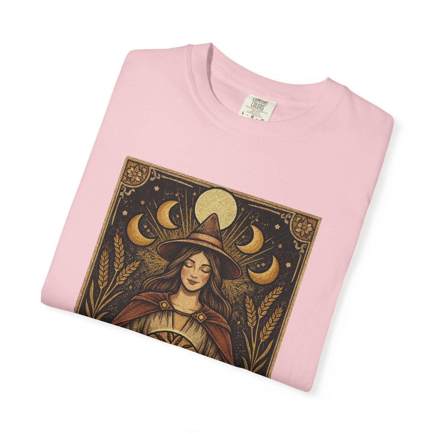 Sourdough Witch T-Shirt | Vintage Witch Art, Moon Phases, Baking Theme