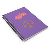 'Libra' Zodiac Spiral Notebook