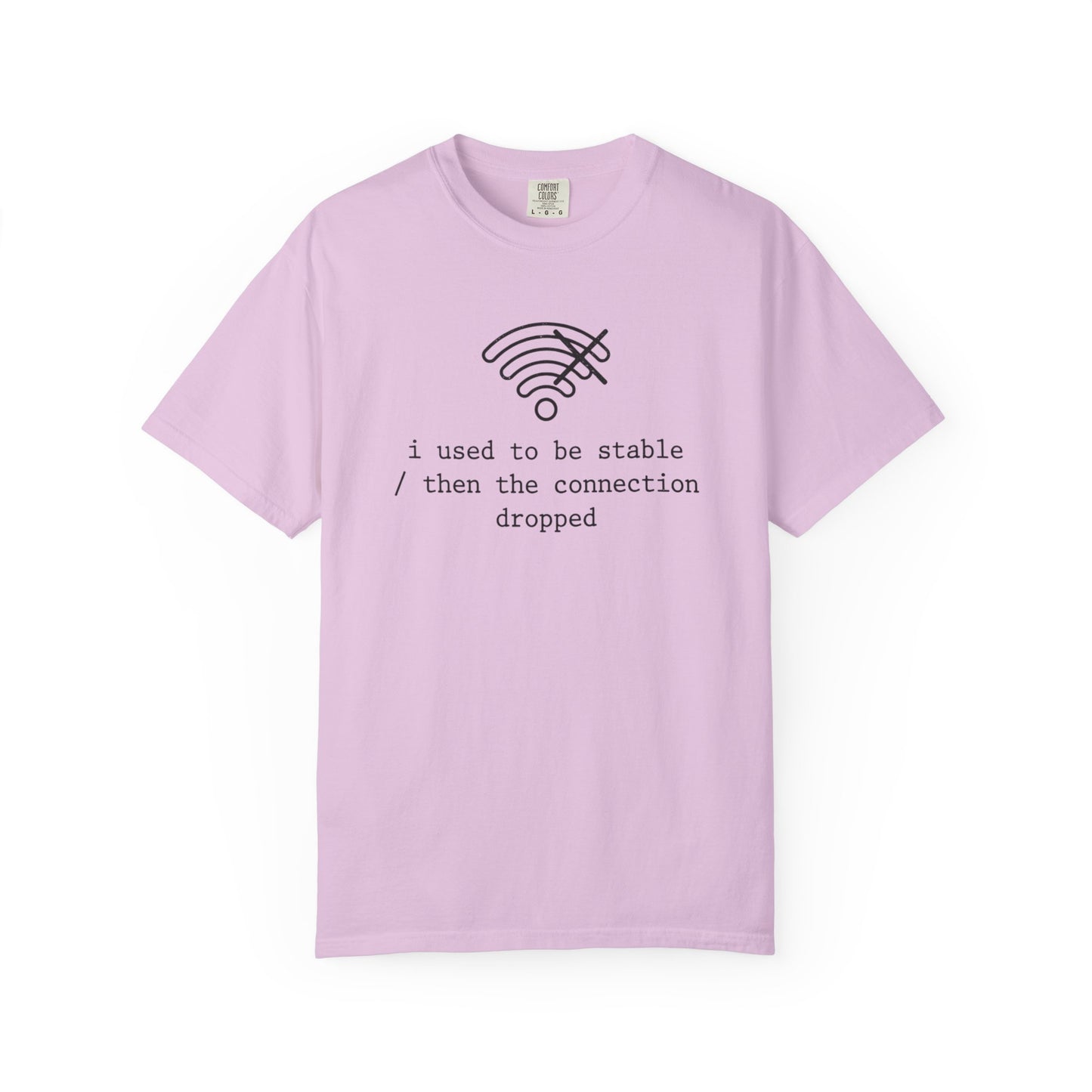 I Used to Be Stable Then the Connection Dropped T-Shirt, Funny WiFi Signal Tee, Tech Humor Shirt, IT Support Gift, Programmer Graphic Tee