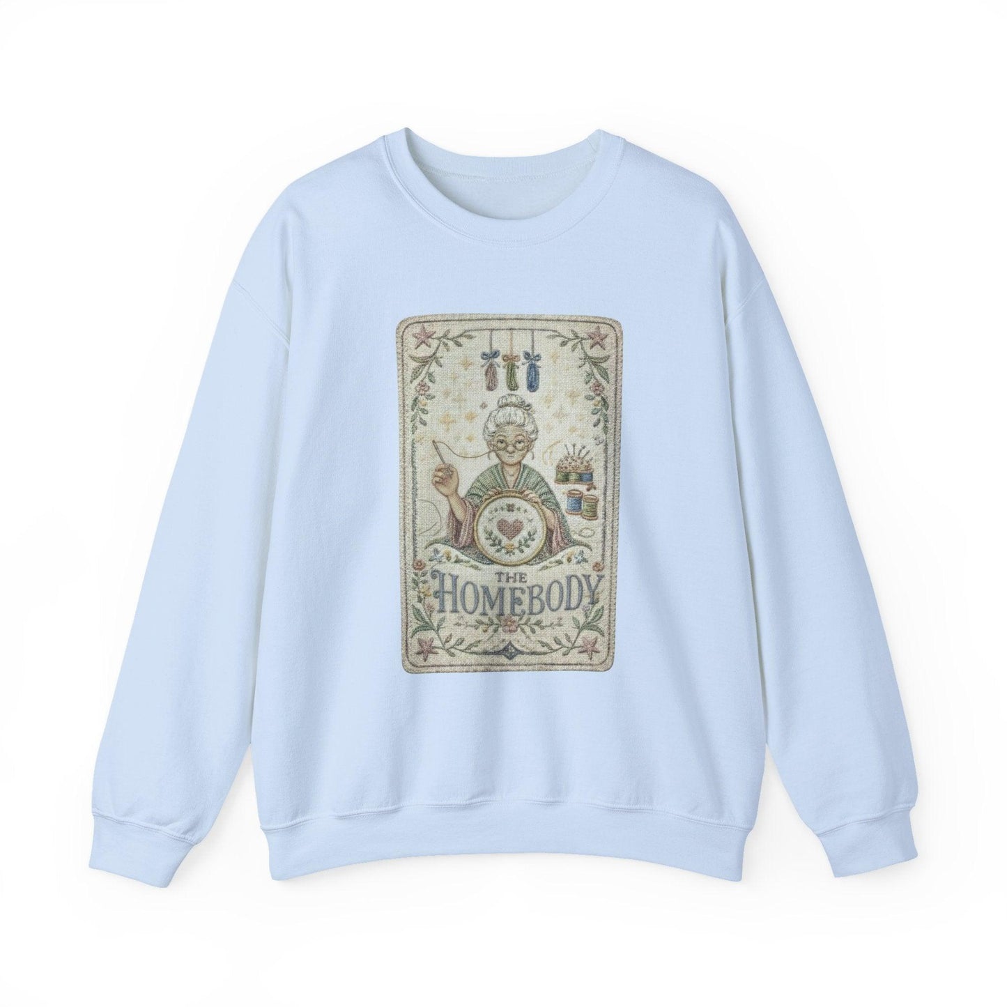 Homebody vintage knitting illustration Sweatshirt | cozy home craft design