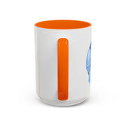 Blue/Green Planet Wrapped In A Bow Accent Coffee Mug