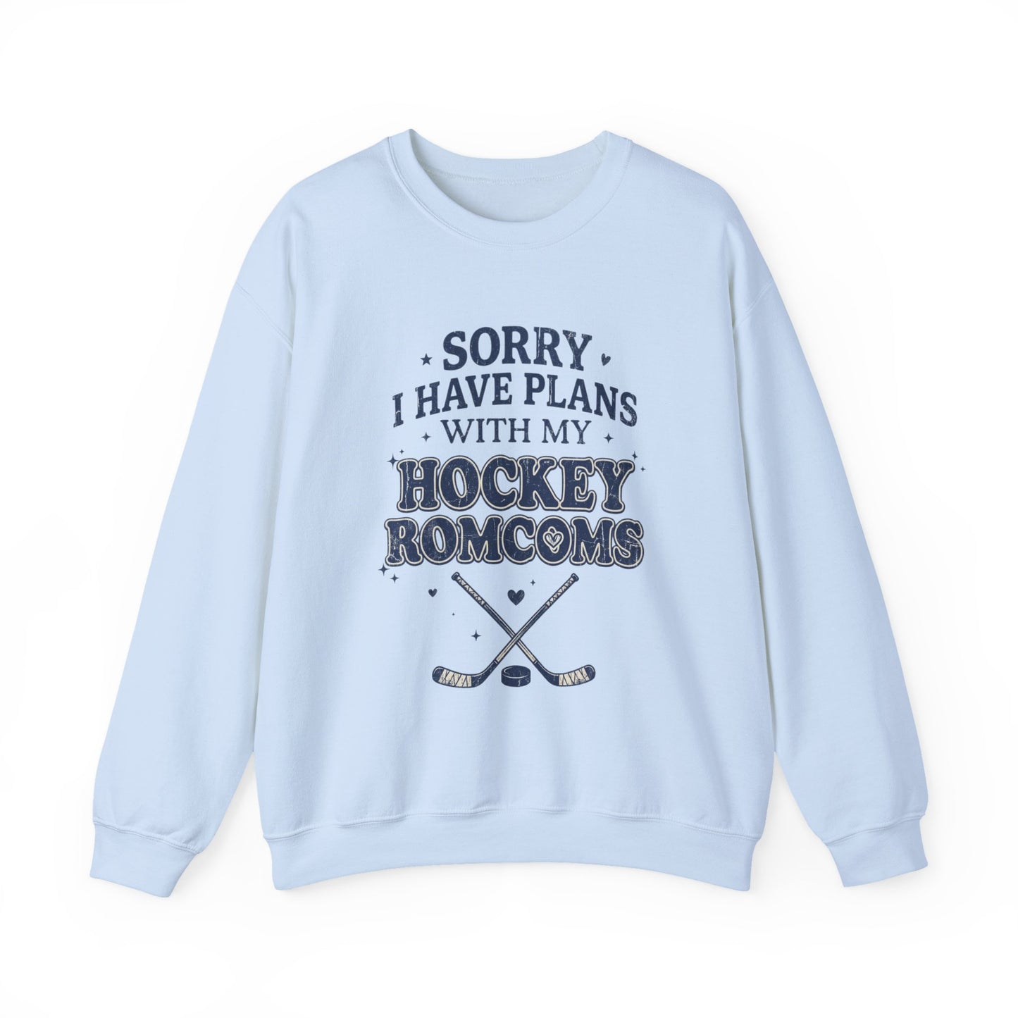 Sorry I Have Plans With My Hockey Romcoms Shirt, Hockey Romance Booktok Sweatshirt, Sports Romance Reader Tee