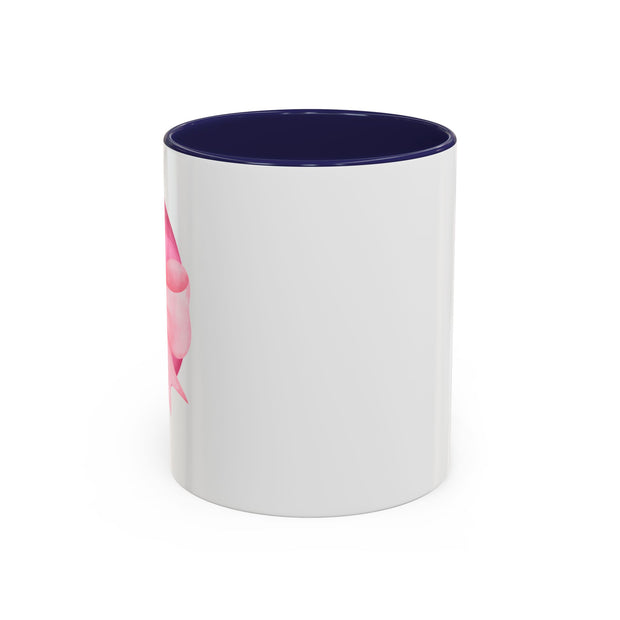 Pink Planet Wrapped In A Bow Accent Coffee Mug
