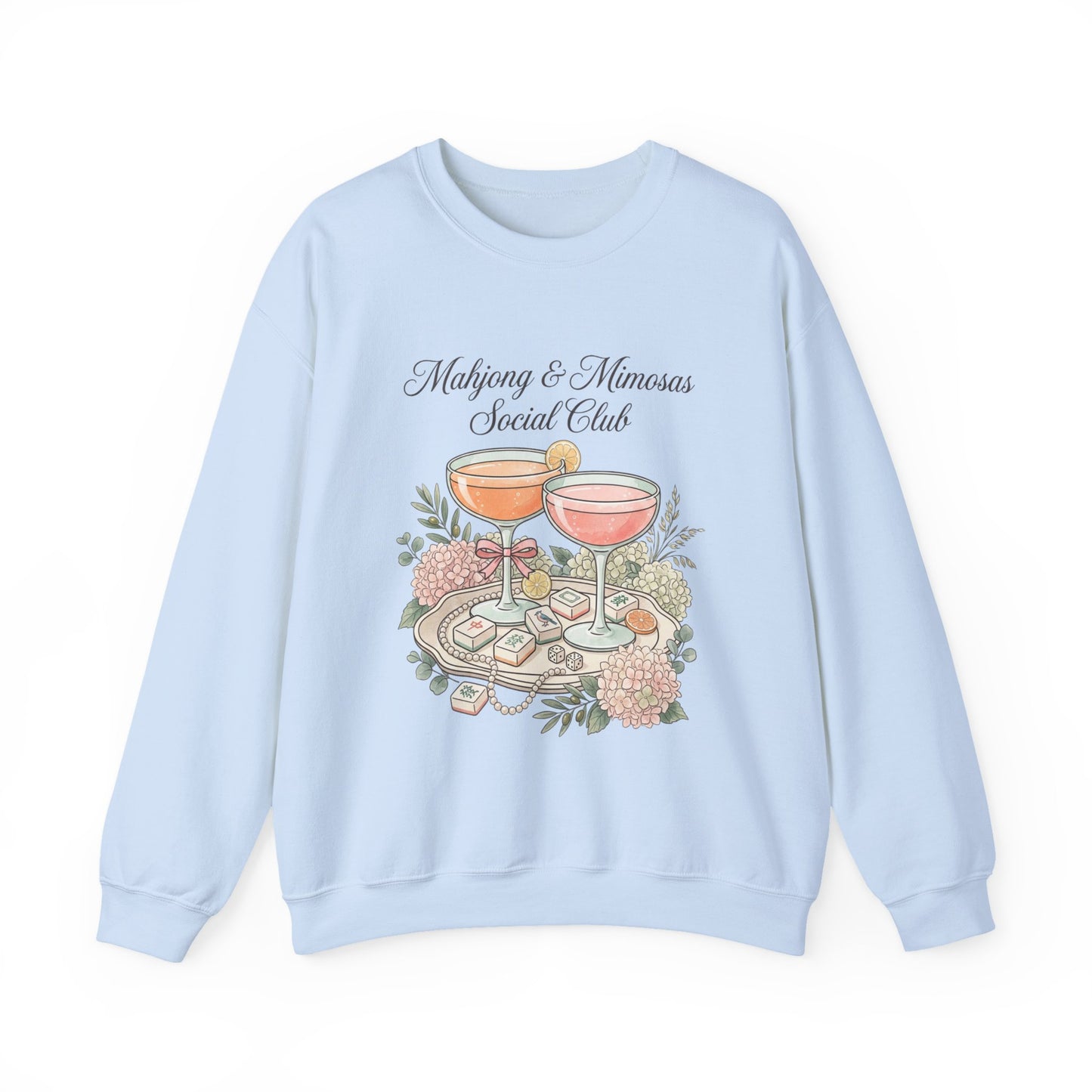 Mahjong & Mimosas Sweatshirt, Mahjong Club Crewneck, Brunch Girl Pullover