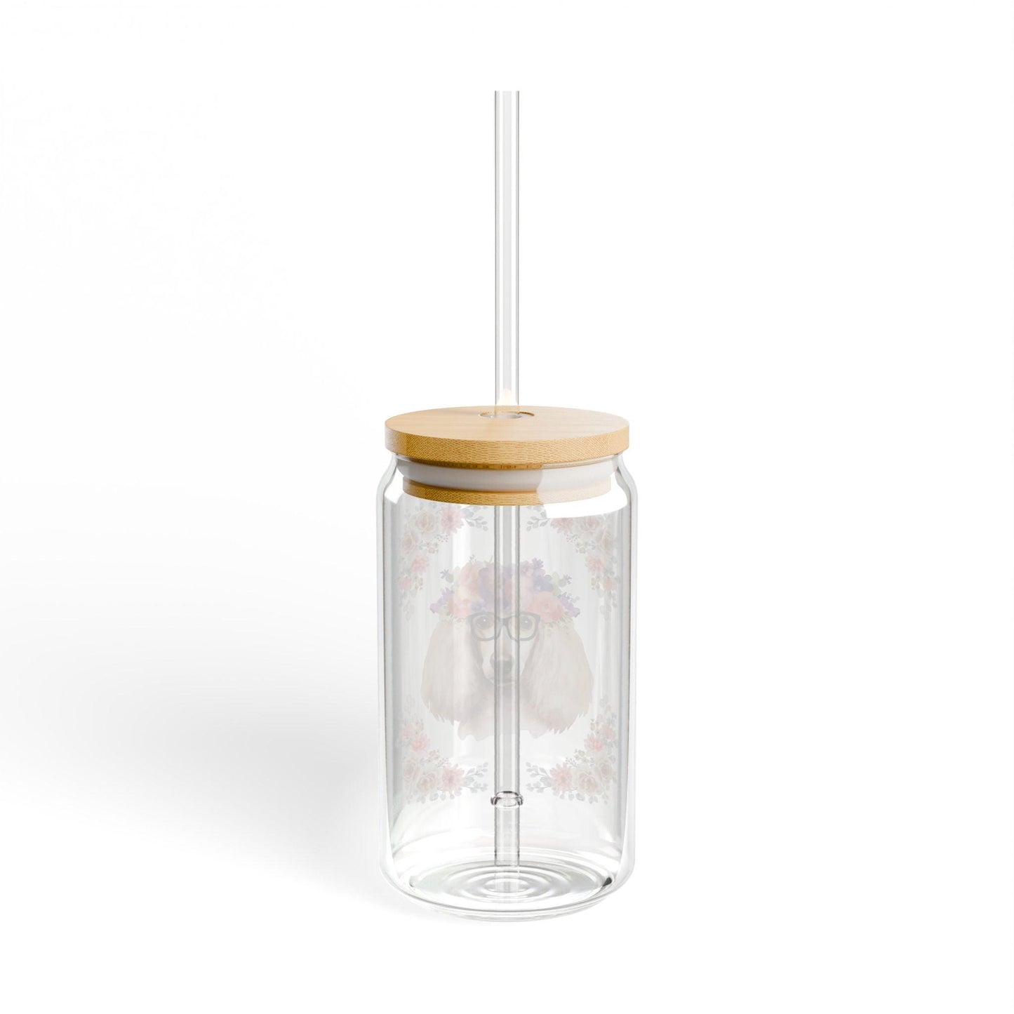 Geeky Goddess French Poodle Sipper Glass