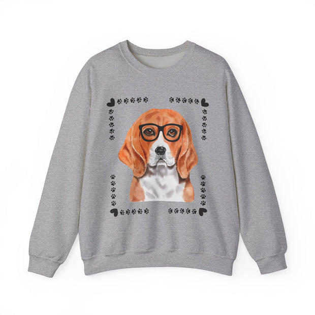 Geeky Good Beagle Unisex Crewneck Sweatshirt