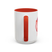 Pink/Yellow Planet Wrapped In A Bow Accent Coffee Mug