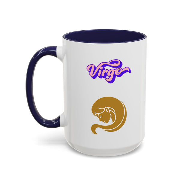 'Virgo' Zodiac Accent Coffee Mug