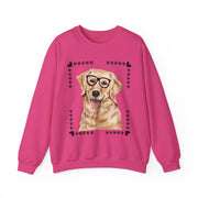 Geeky Good Golden Retriever Unisex Crewneck Sweatshirt