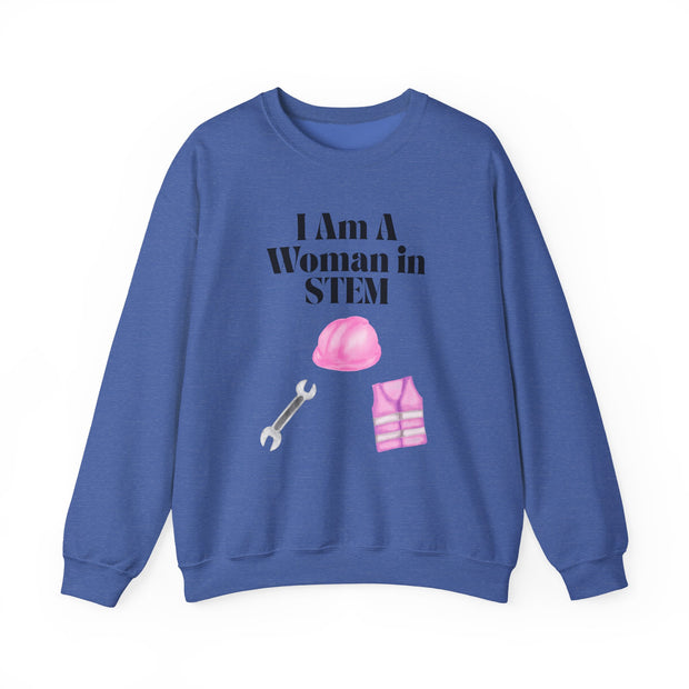 'I Am A Woman In STEM' Engineer Unisex Crewneck Sweatshirt