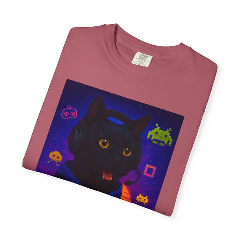 Game On Black Cat Unisex T-shirt