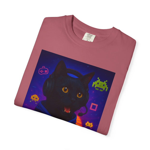 Game On Black Cat Unisex T-shirt