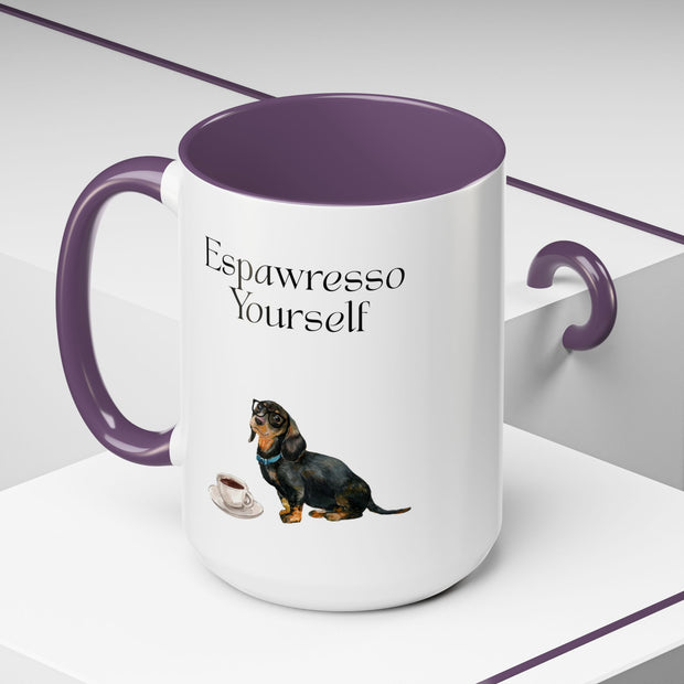 'Espawresso Yourself' Dachshund Accent Coffee Mug
