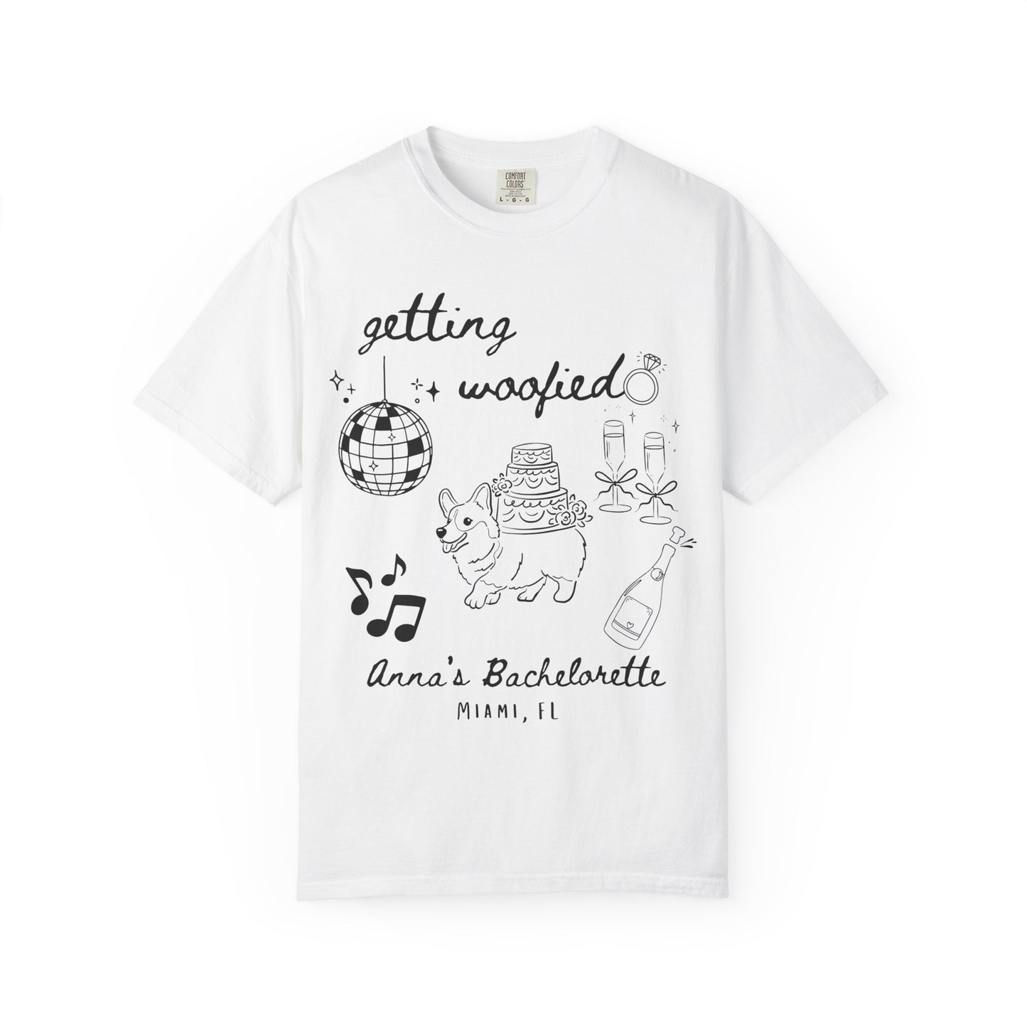 Getting Woofied Bachelorette Shirt Dog Bachelorette Shirt Dog Themed Bach Party Shirts Dog Lovers Wedding Shirts Dog Bridal Party Tees
