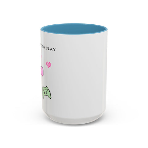 'Press Start To Slay' Accent Coffee Mug