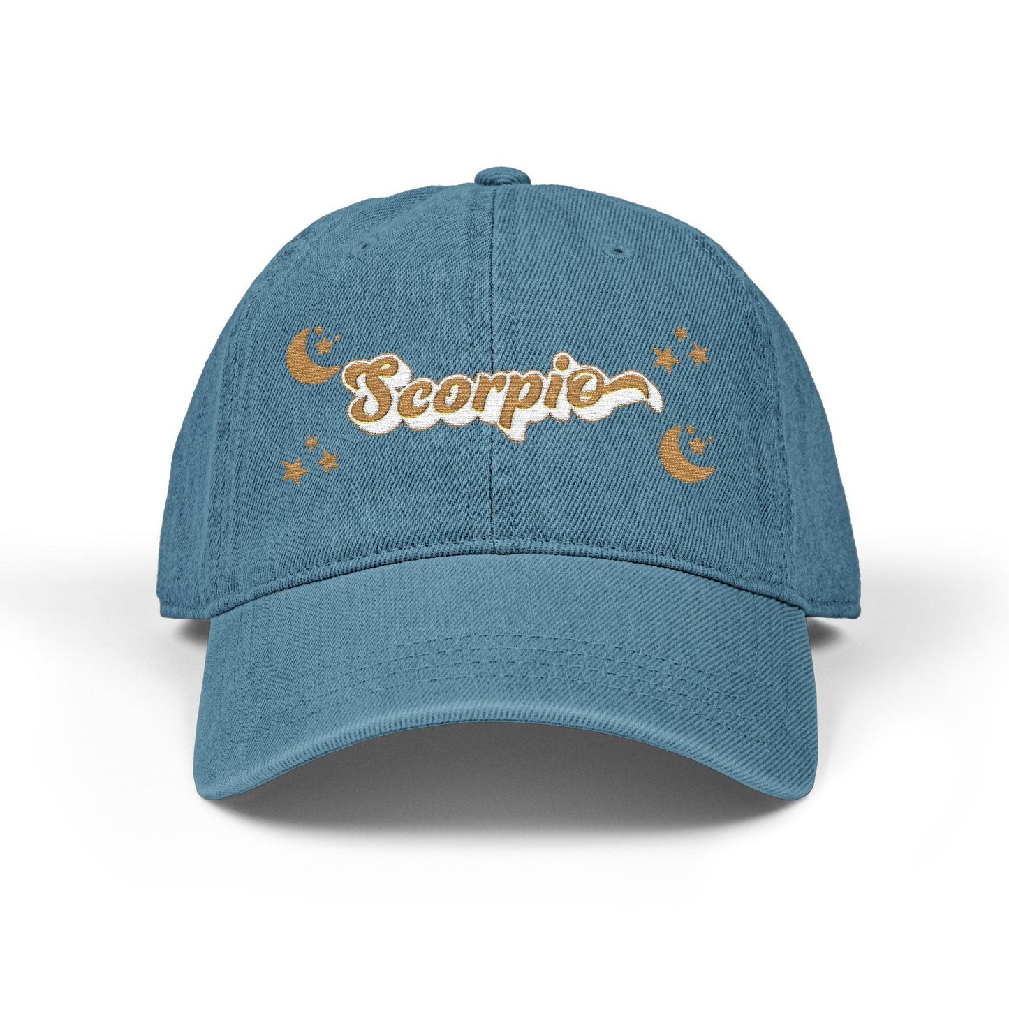 'Scorpio' Denim Embroidered Cap