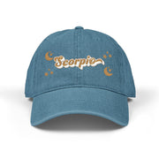 'Scorpio' Denim Embroidered Cap