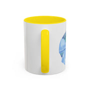 Blue/Green Planet Wrapped In A Bow Accent Coffee Mug