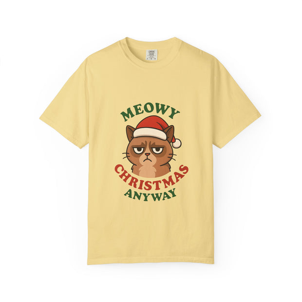 'Meowy Christmas Anyway' Unisex T-Shirt
