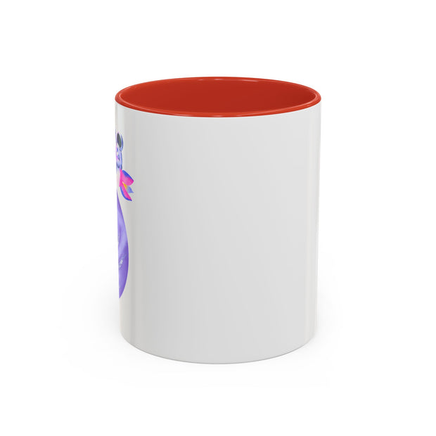 Astronaut Taking Off In Space Accent Coffee Mug