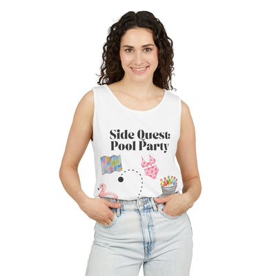 'Side Quest: Pool Party' Unisex Tank Top