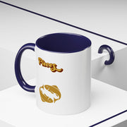 'Pisces' Zodiac Accent Coffee Mug