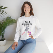 'I Am A Woman in STEM' Mathematics Unisex Crewneck Sweatshirt