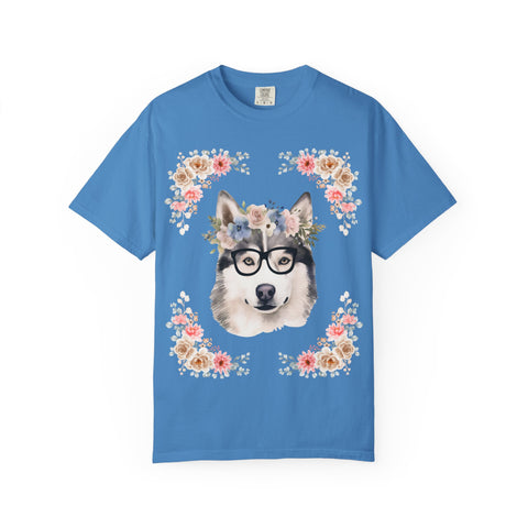 Geeky Goddess Siberian Husky Unisex T-Shirt