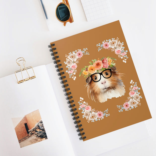 Geeky Goddess Guinea Pig Spiral Notebook