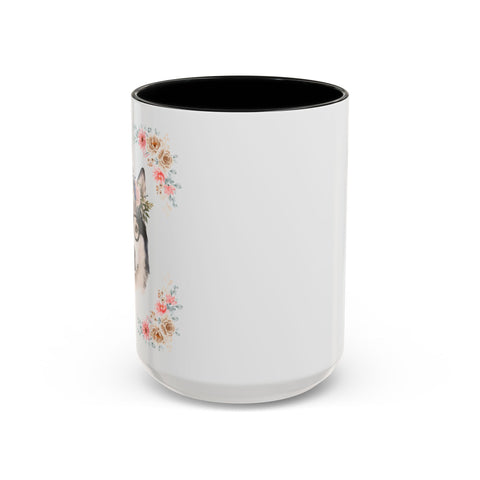 Geeky Goddess Siberian Husky Accent Coffee Mug