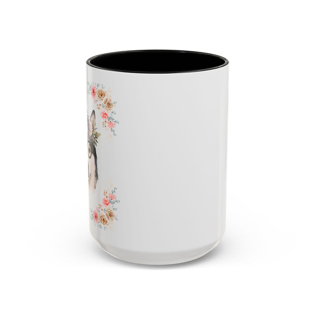 Geeky Goddess Siberian Husky Accent Coffee Mug