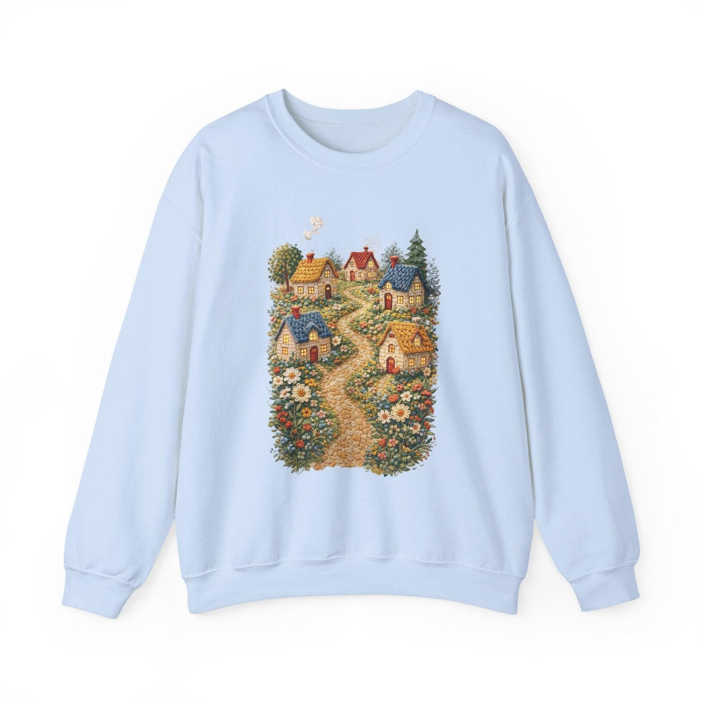 Cozy Cottage Pathway Sweatshirt | Country Village Scenic Crewneck