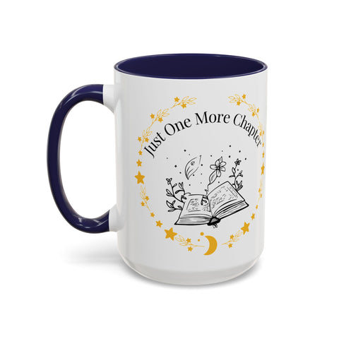 'Just One More Chapter' Accent Coffee Mug