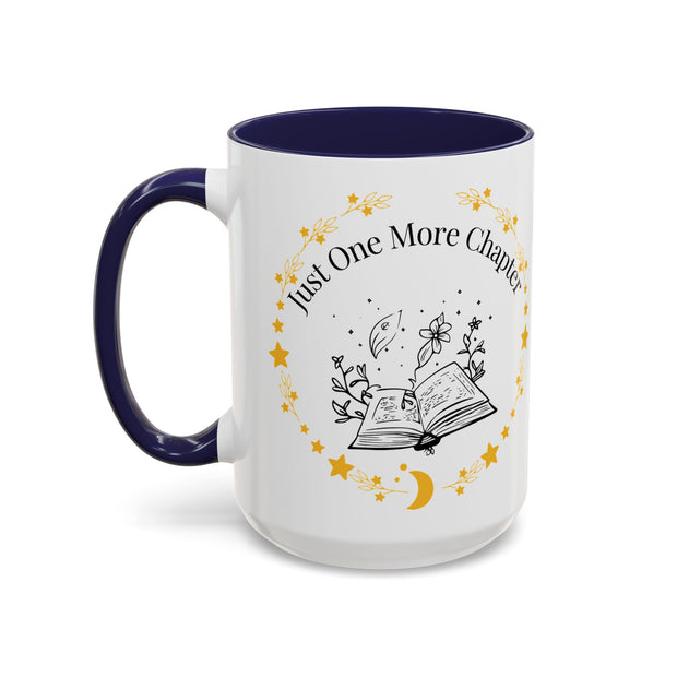'Just One More Chapter' Accent Coffee Mug
