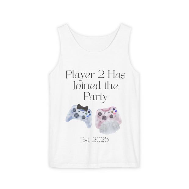 'Player 2 Has Joined the Party' 'Est. 2025' Unisex Tank Top