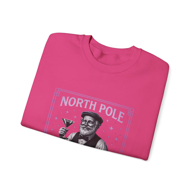 North Pole Speakeasy Crewneck Sweatshirt | Cozy Holiday Gift | Winter Wear | Christmas Sweatshirt | Unisex Comfy Apparel