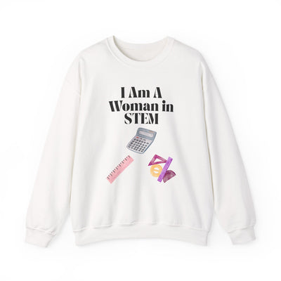 'I Am A Woman in STEM' Mathematics Unisex Crewneck Sweatshirt