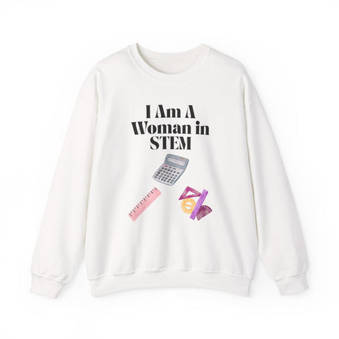 'I Am A Woman in STEM' Mathematics Unisex Crewneck Sweatshirt