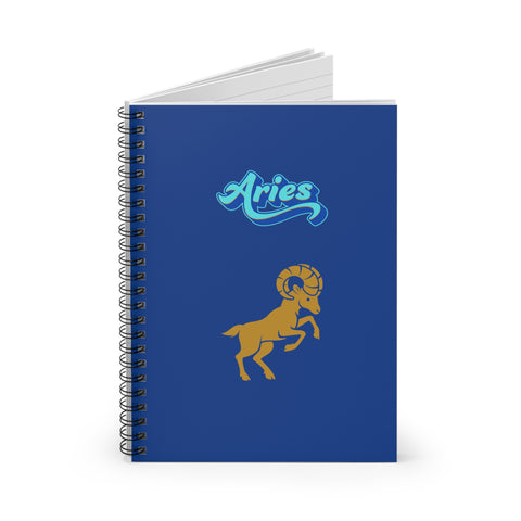 'Aries' Zodiac Spiral Notebook