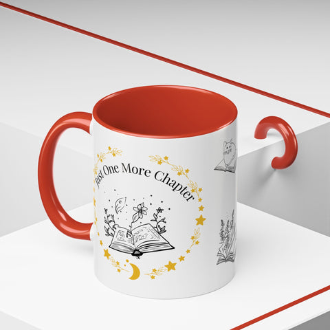 'Just One More Chapter' Accent Coffee Mug
