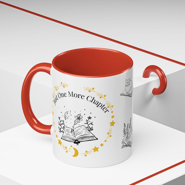 'Just One More Chapter' Accent Coffee Mug
