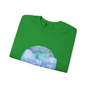 Blue/Green Planet Wrapped In A Bow Unisex Crewneck Sweatshirt