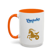'Capricorn' Zodiac Accent Coffee Mug